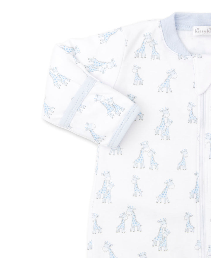 Giraffe Grins Footie with Zipper