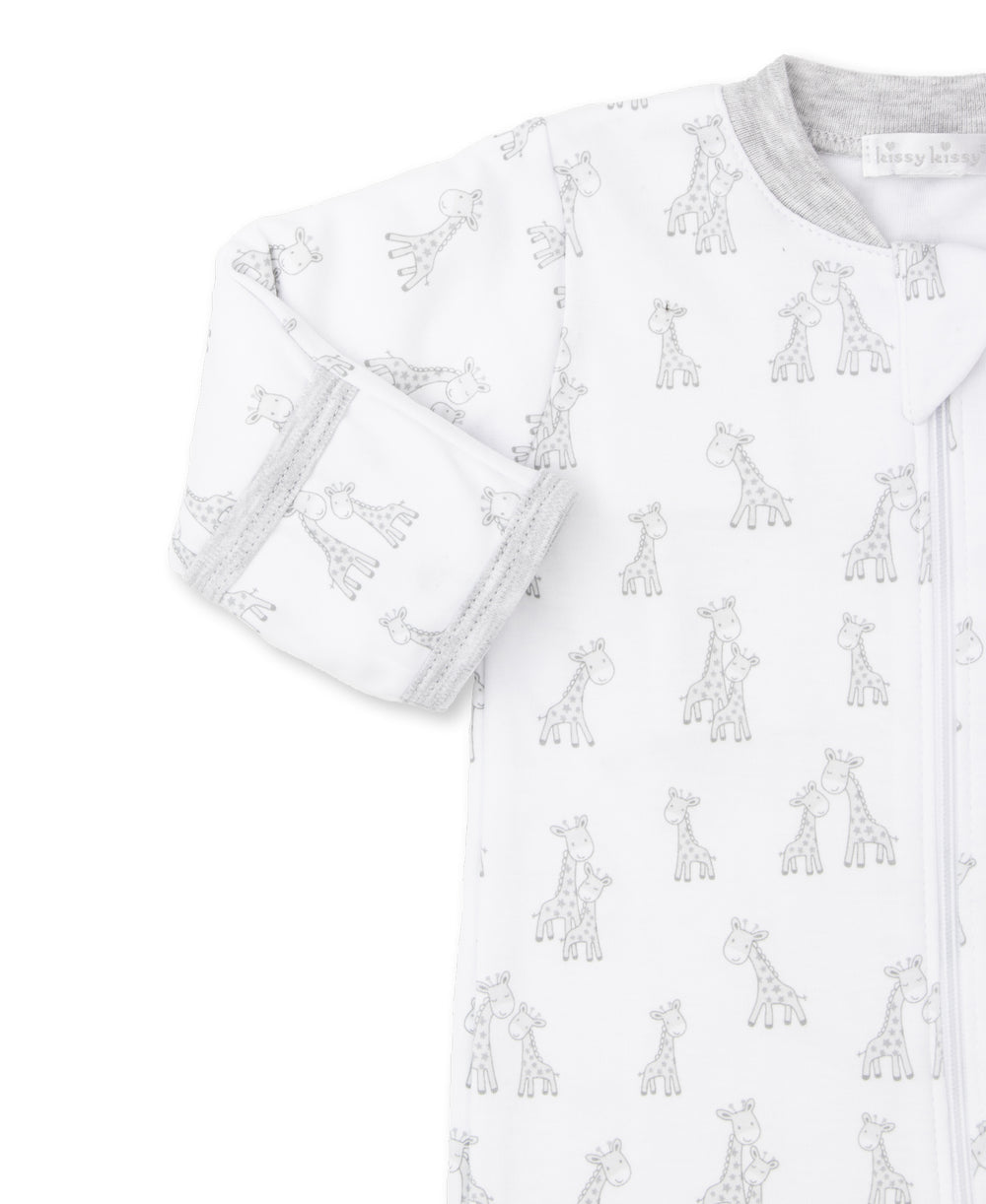 Giraffe Grins Footie with Zipper