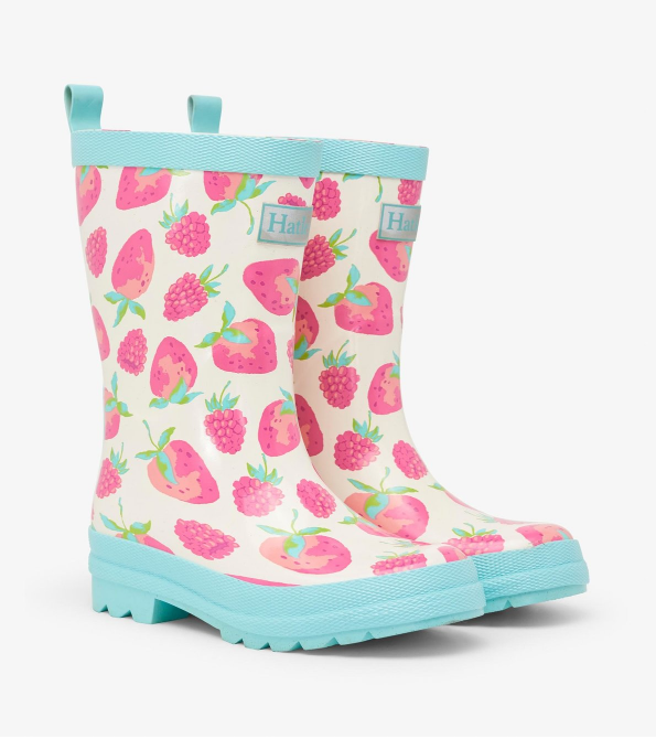 Hatley Berries Shiny Rain Boots