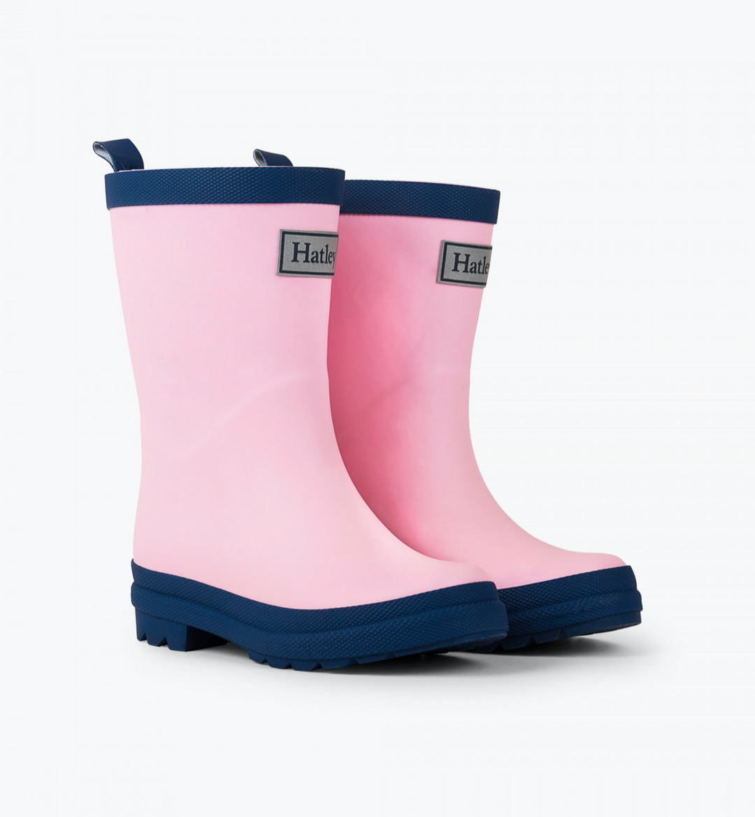 Hatley Pink & Navy Matte Rain Boots