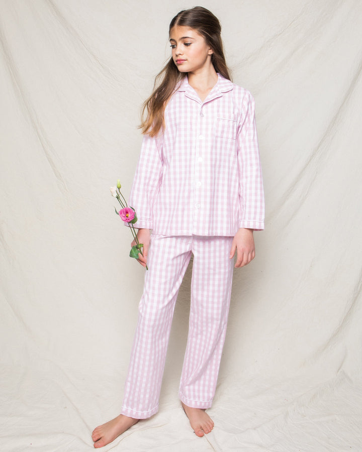 Petite Plume Pink Gingham Pajama Set